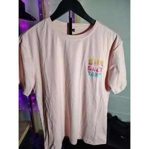 Kids Pink Sun Salt Sand Palm Tree‎ Graphic T-Shirt
